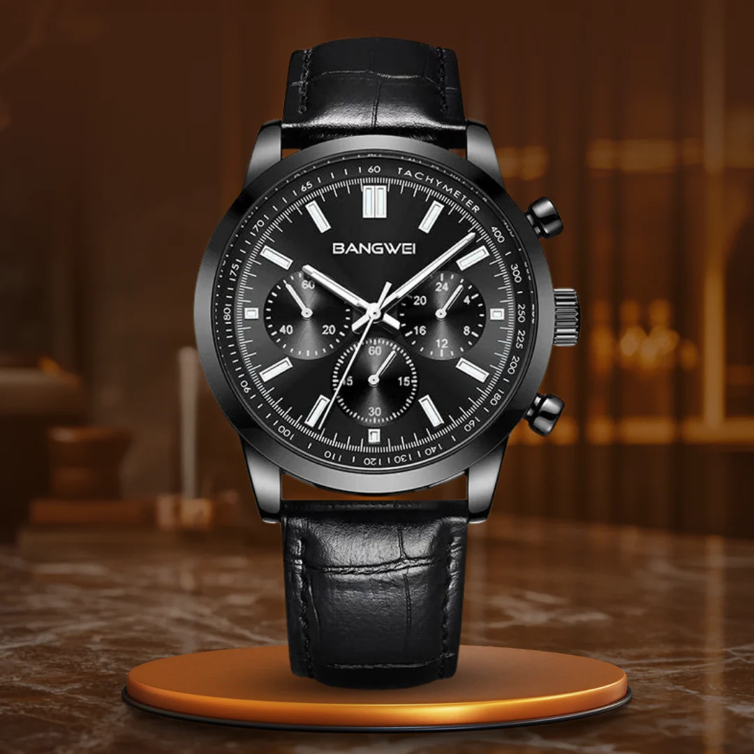 Alfred® | Militär Sport Casual Leder Quarz Uhr - Image 18