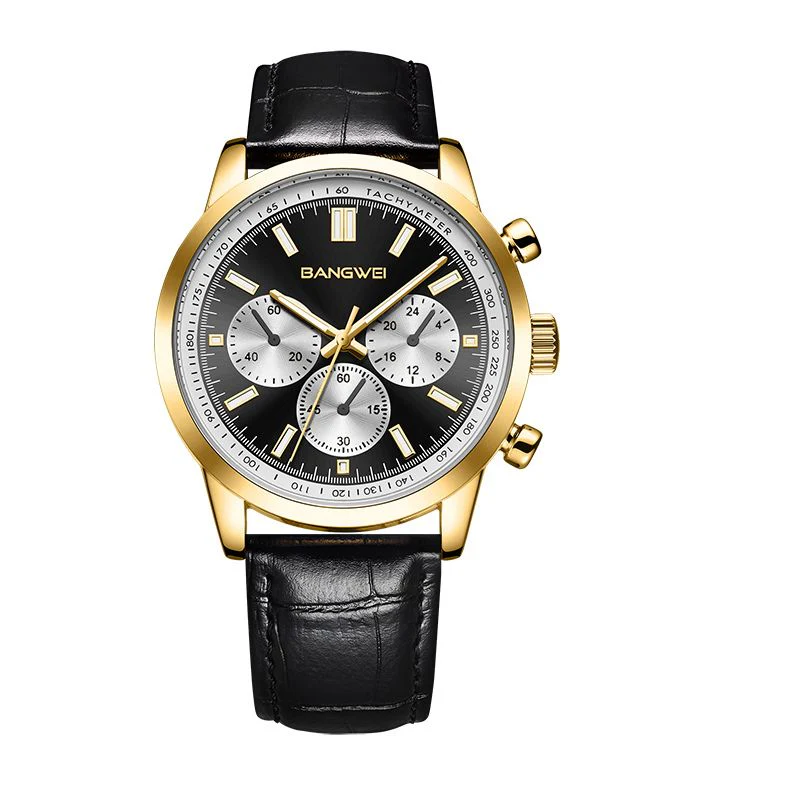 Alfred® | Militär Sport Casual Leder Quarz Uhr - Image 6