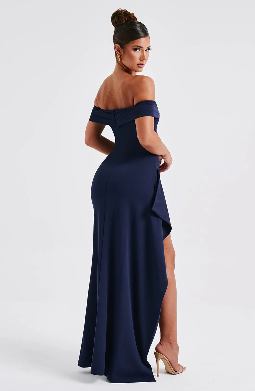 Alice | Langes Kleid mit Schlitz Schultern Frei - Image 10
