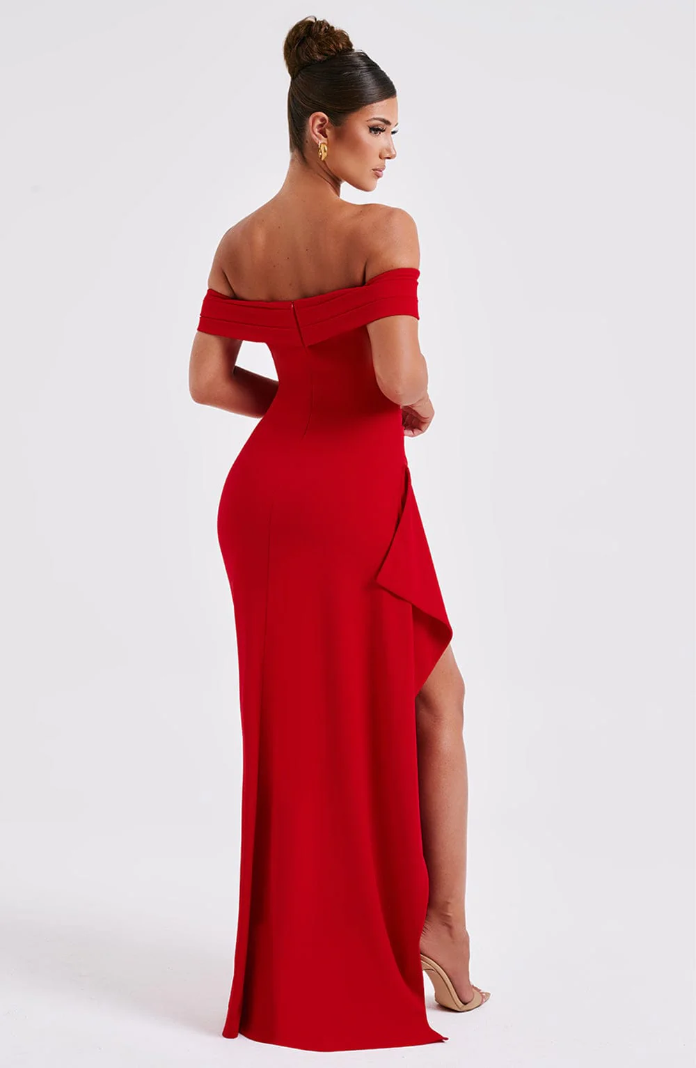 Alice | Langes Kleid mit Schlitz Schultern Frei - Image 12