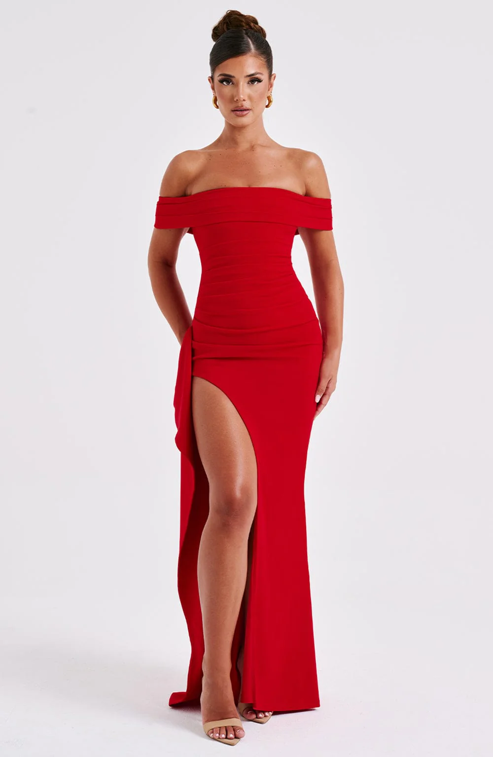 Alice | Langes Kleid mit Schlitz Schultern Frei - Image 13