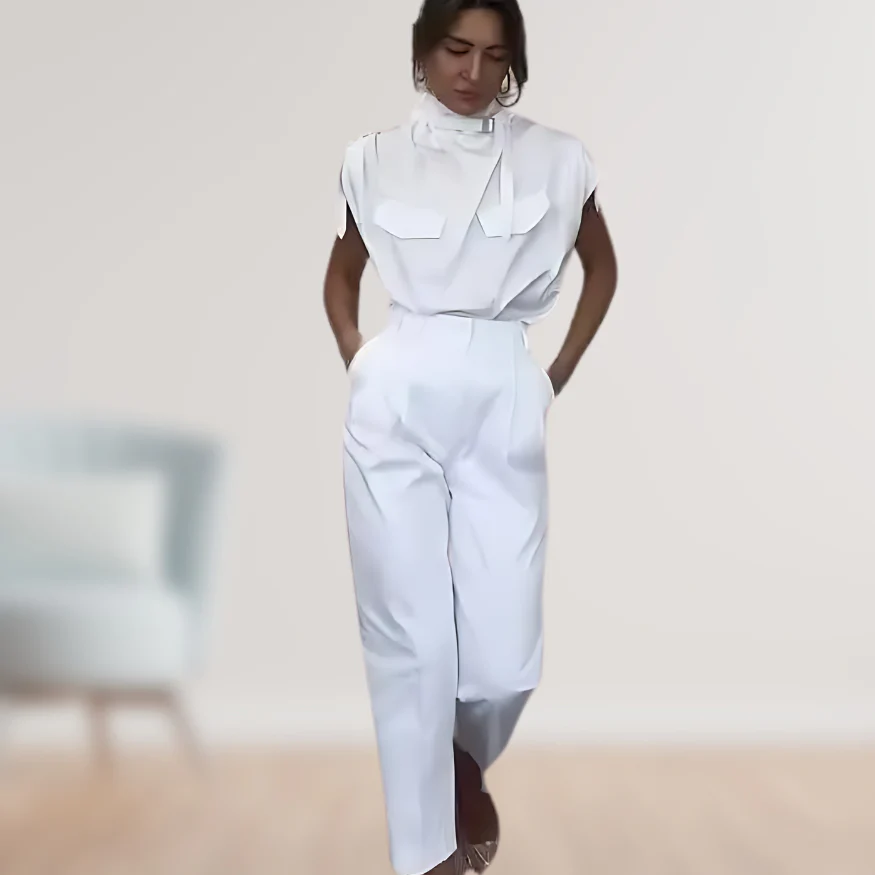 Alicia | Figurschmeichelndes Design mit dekorativem Gürtel Frauenset - Image 2