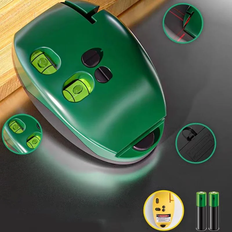 AlignMaster 2-Linien-Laserniveau – Tragbares Nivellierungsgerät mit 90° Projektion - Image 2