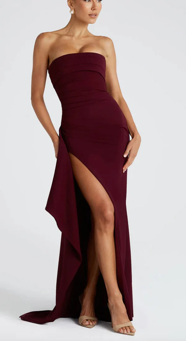 Alina - Schulterfreies Maxikleid - Image 3