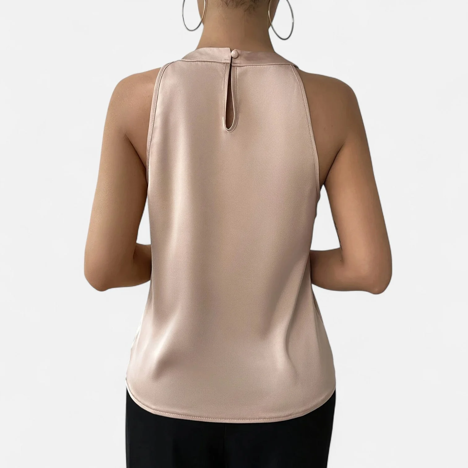 Alina Stilvolles Satin Neckholder Top für Damen - Image 6