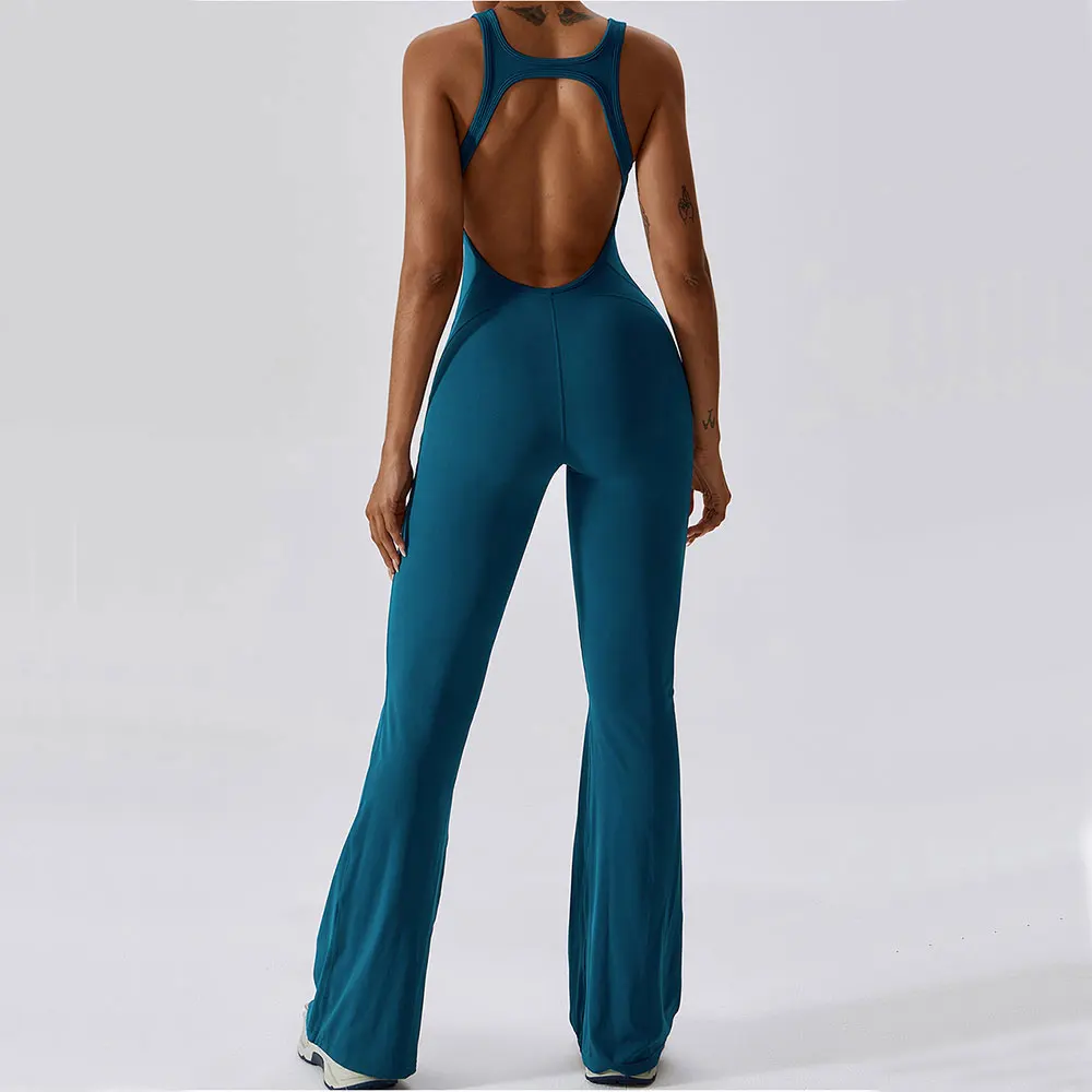 Alira | Yoga Einteiler Mit Figurbetontem Design & Flare-Bein - Image 3