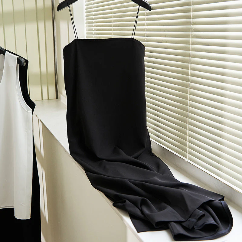 Alison- Damen Maxikleid im minimalistischen Design mit Spaghettiträgern