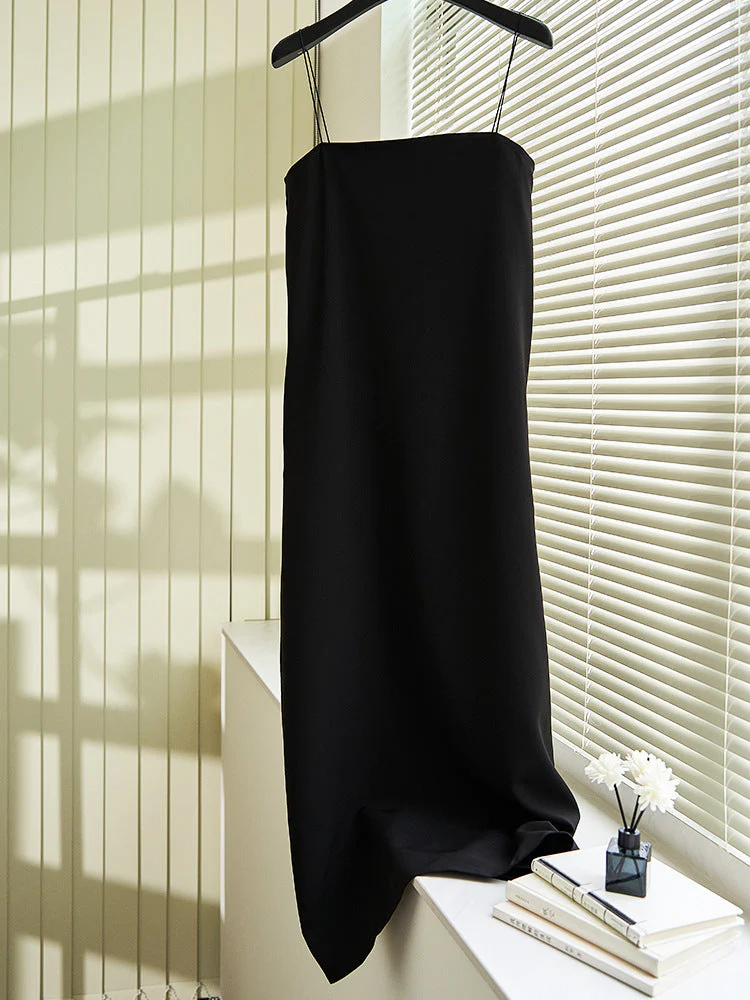 Alison- Damen Maxikleid im minimalistischen Design mit Spaghettiträgern - Image 4