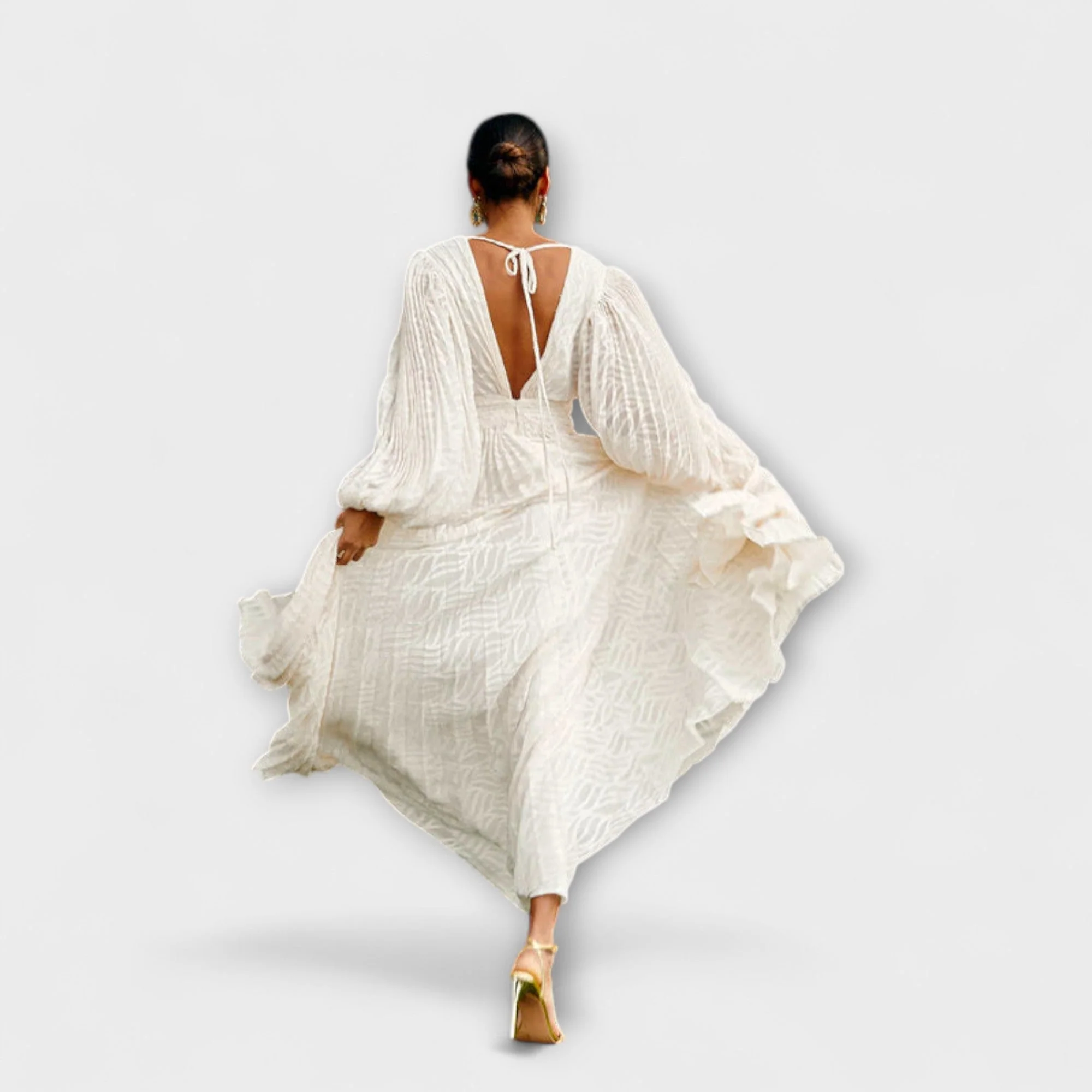 Allegory Elsa Cream Maxi Dress - Image 3