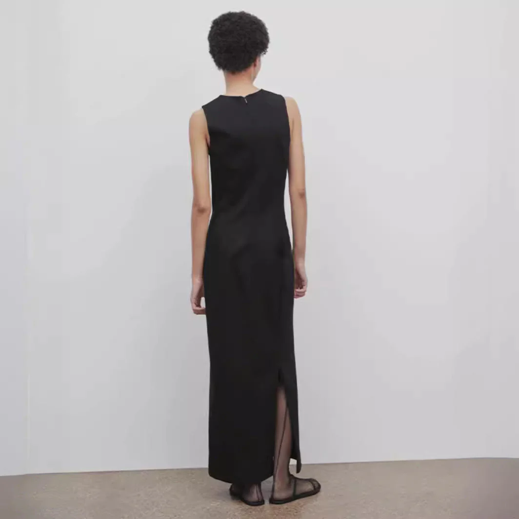 Allegra-Damen Maxikleid im minimalistischen Stil mit ärmellosem Design - Image 2