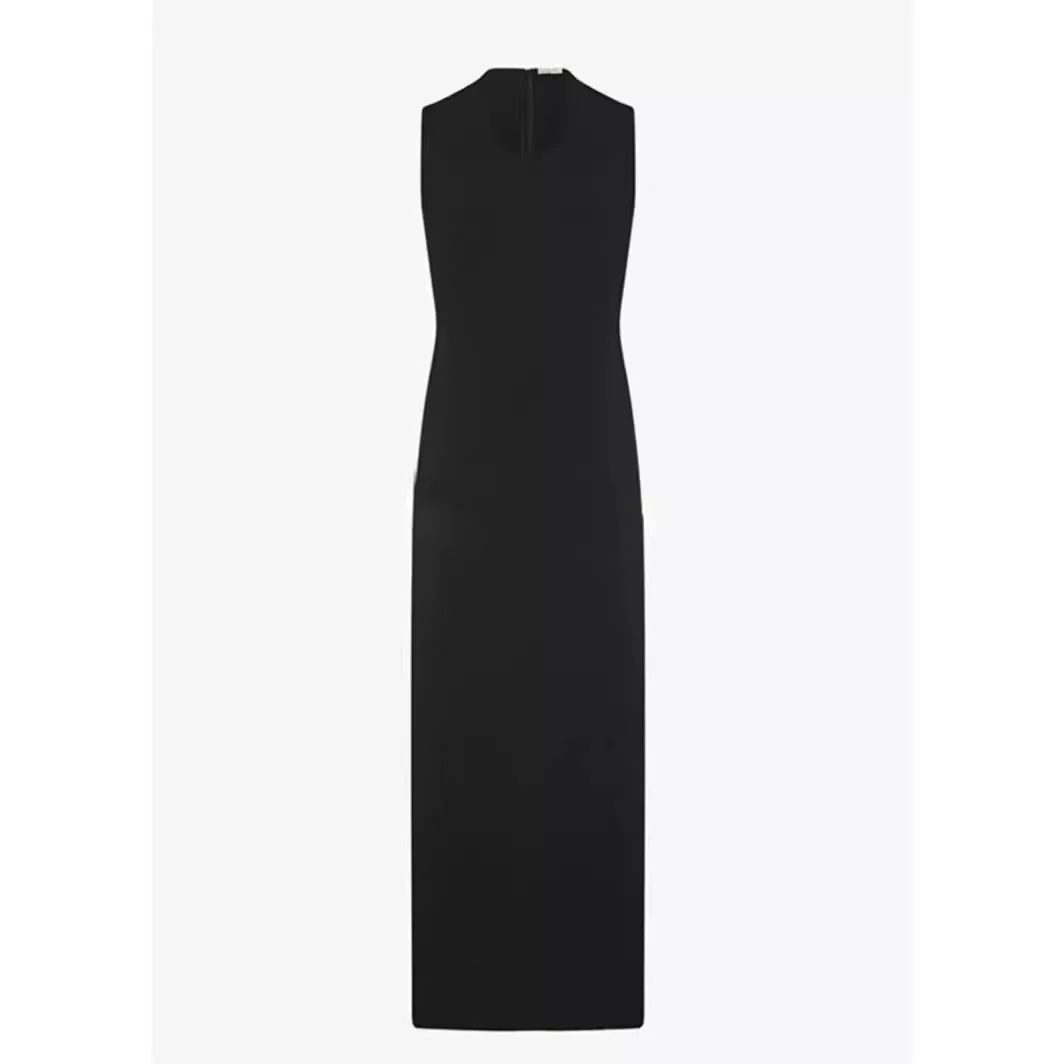 Allegra-Damen Maxikleid im minimalistischen Stil mit ärmellosem Design - Image 4