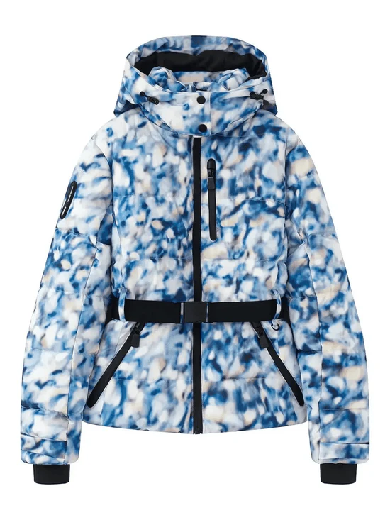 Alma – Damen Stepp Skijacke Mit Gürtel - Image 5