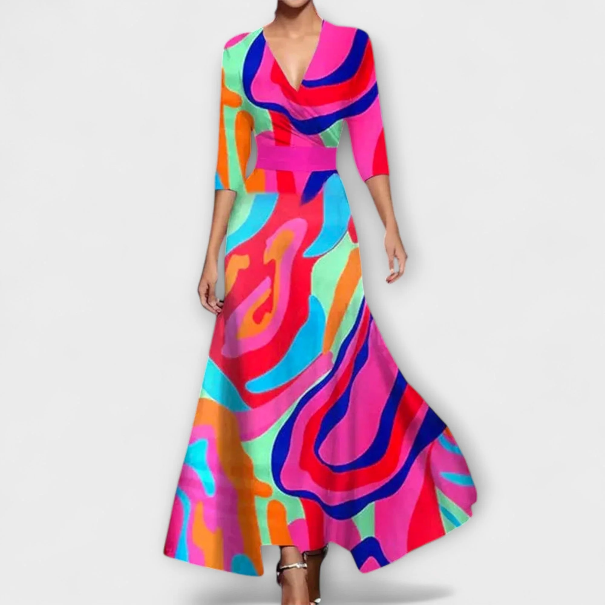 Alma - Damenkleid mit stilvollem Ärmeldesign - Image 2