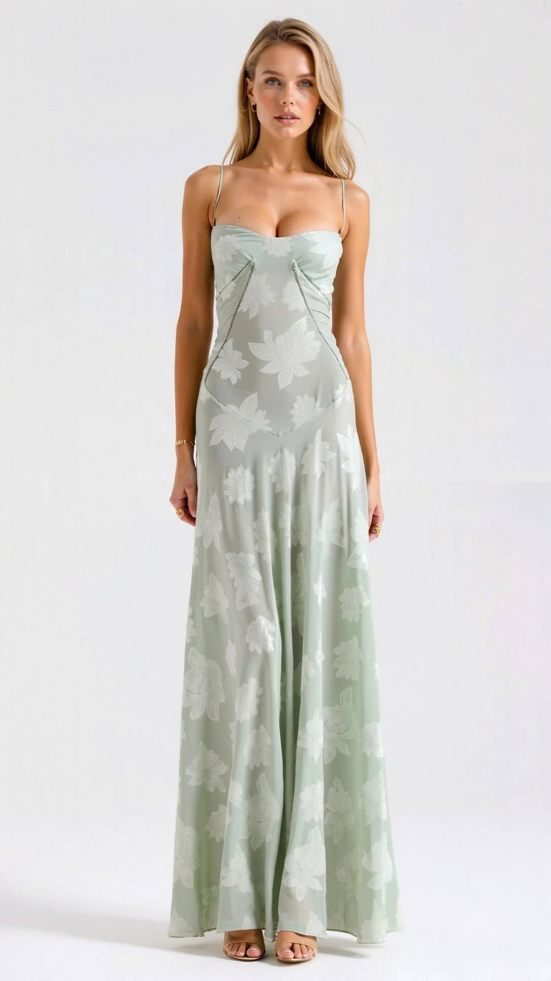 Alma | Langes Kleid mit Schnürrücken - Image 6