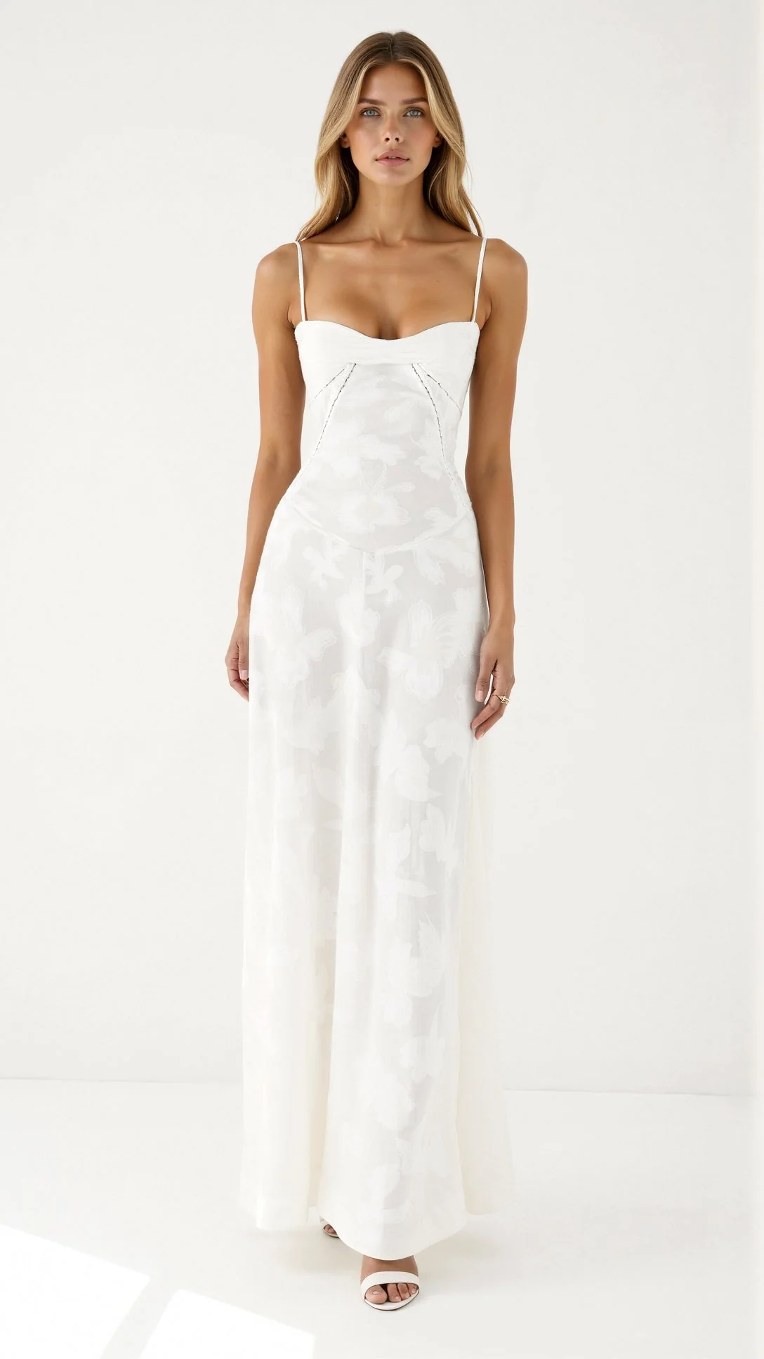 Alma | Langes Kleid mit Schnürrücken - Image 8