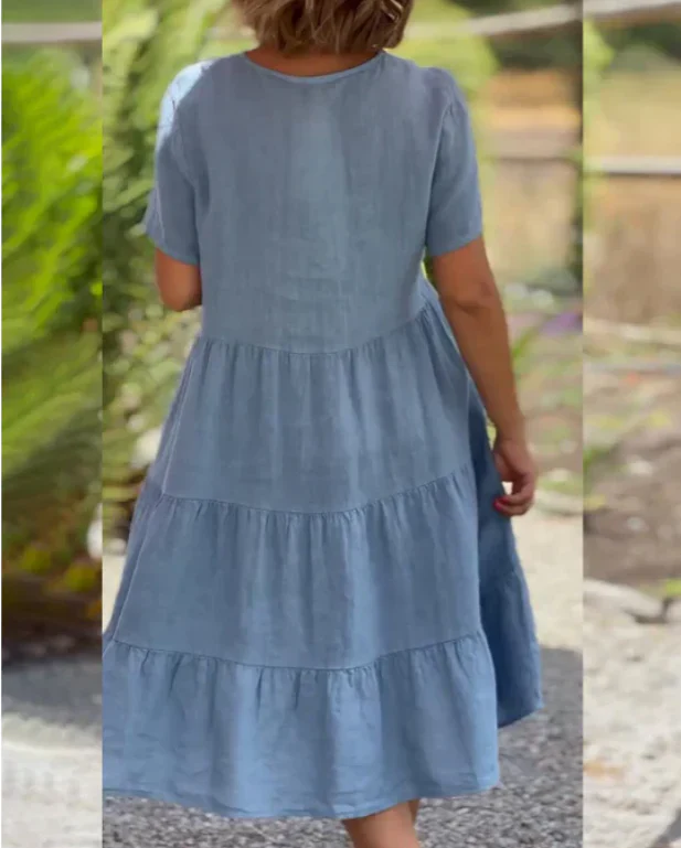 Alona – Luftiges Baumwoll-Stufenkleid - Image 3