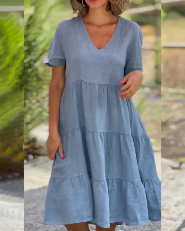Alona – Luftiges Baumwoll-Stufenkleid - Image 5