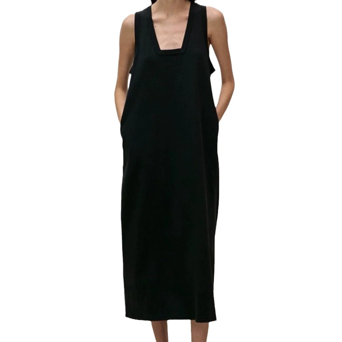 Alva- Damen Maxikleid mit modernen Details und V-Ausschnitt - Image 3