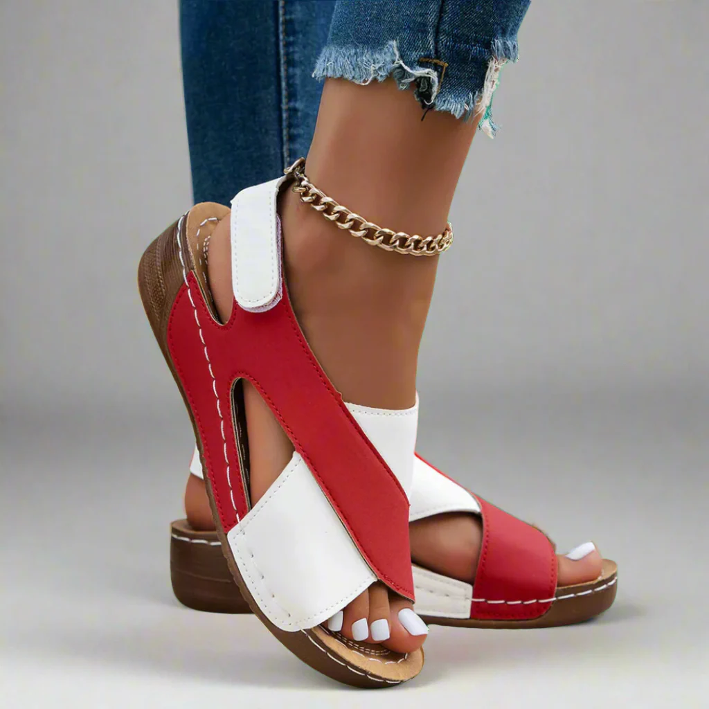 Alwine | Handgefertigte Wedgesandalen aus Premium-Material - Image 2