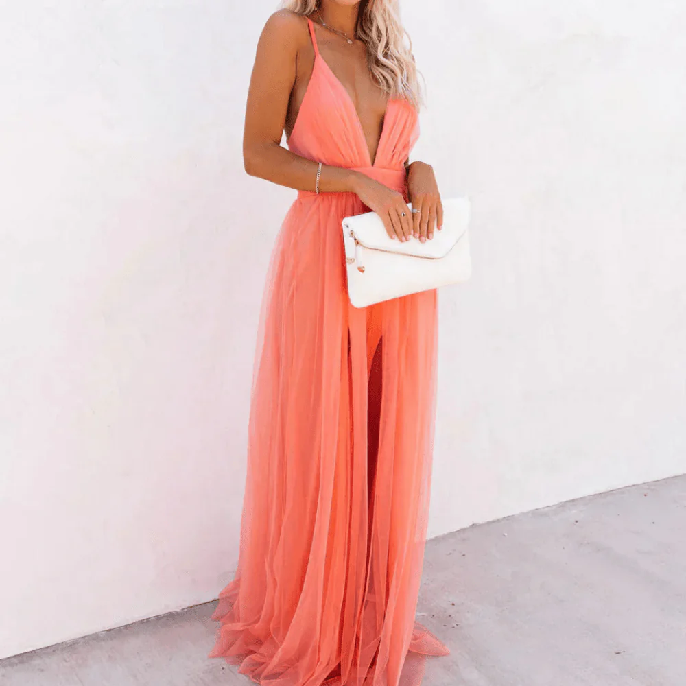 Amalia | Damen Sommer-Maxikleid Fließend Leicht Elegant - Image 4