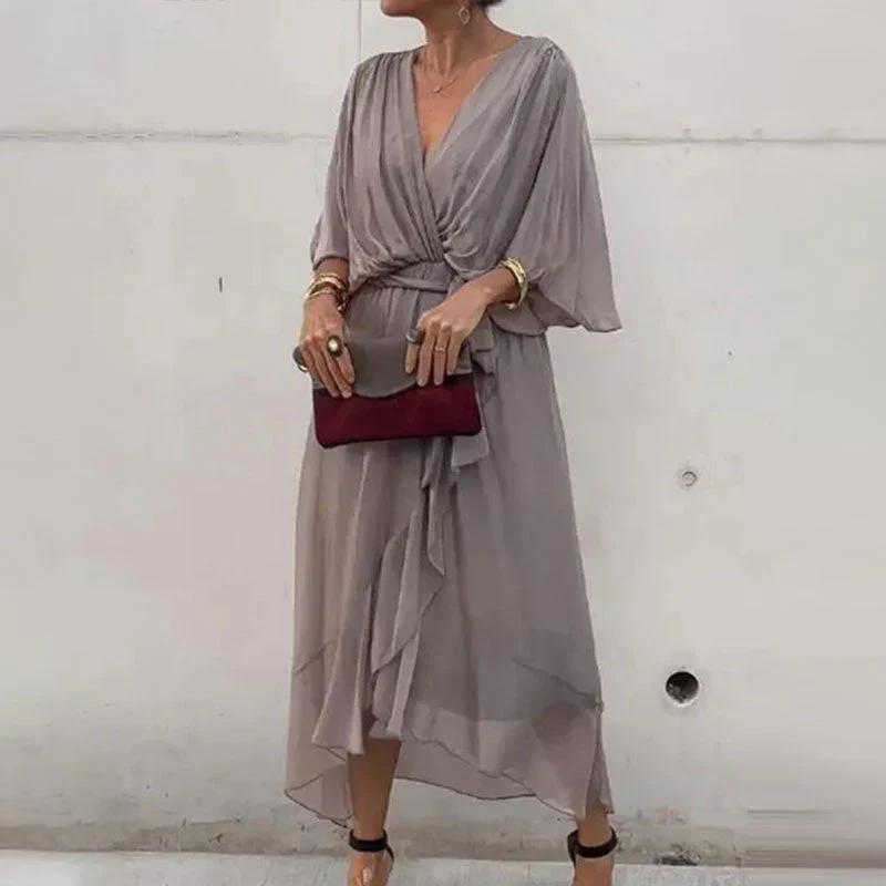 Amanda - Elegantes Kleid mit V-Ausschnitt - Image 5