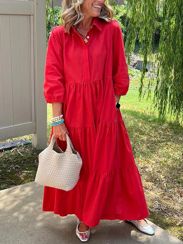 Amara | Maxi Kleid aus Baumwolle für den Alltag - Image 3