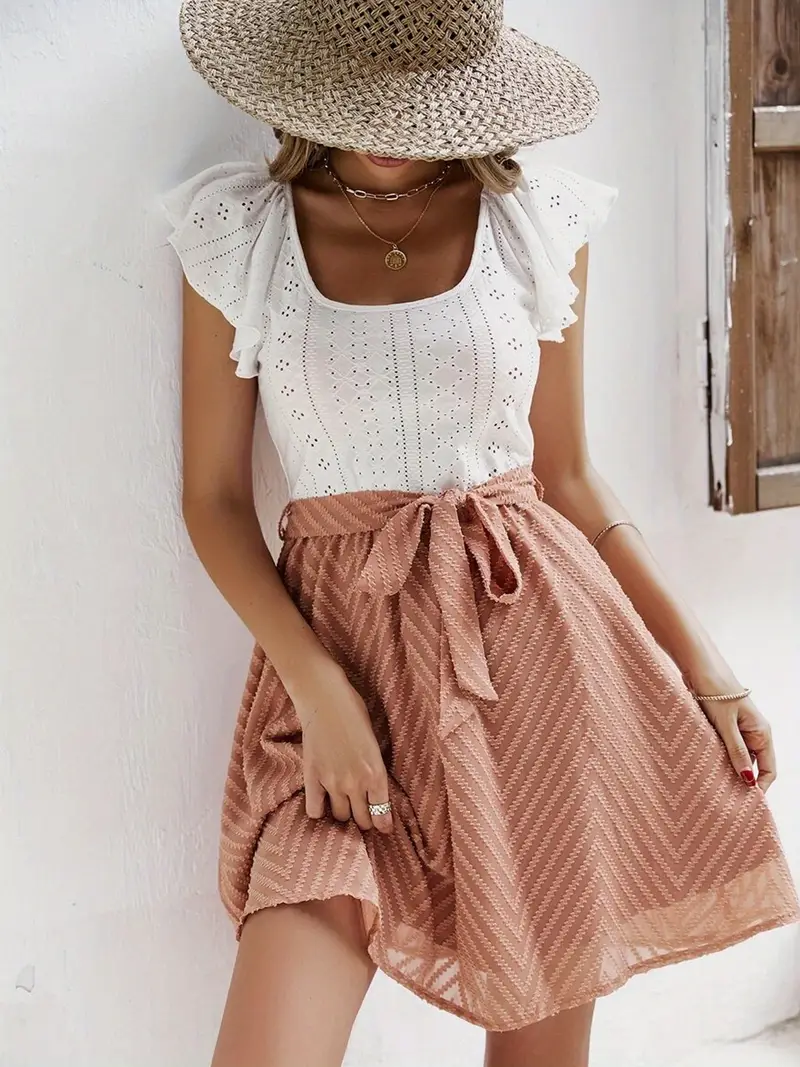 Amaree – Elegantes Baumwollkleid mit Stickerei - Image 4