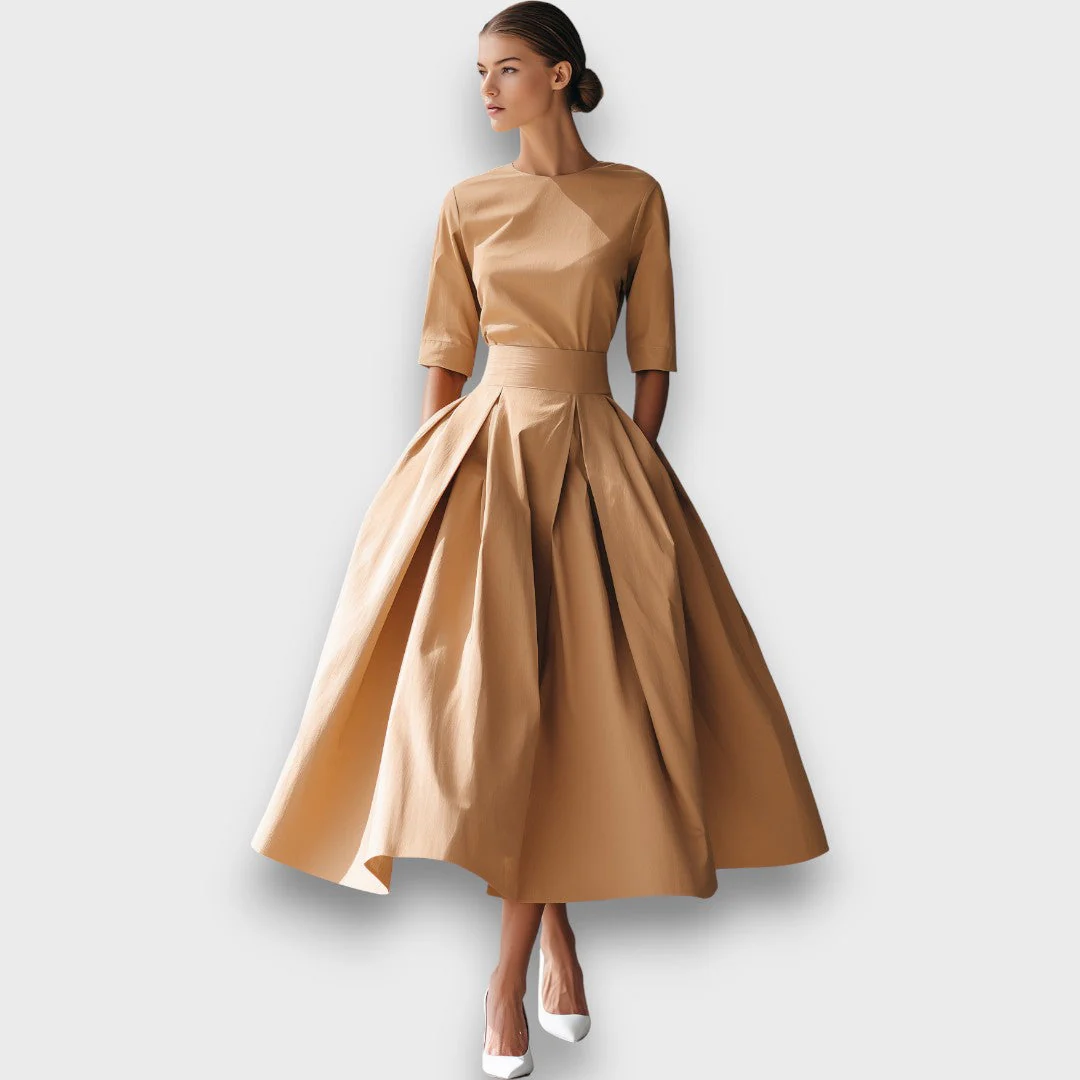 Amarisse – Midikleid aus strukturierter Baumwolle - Image 3