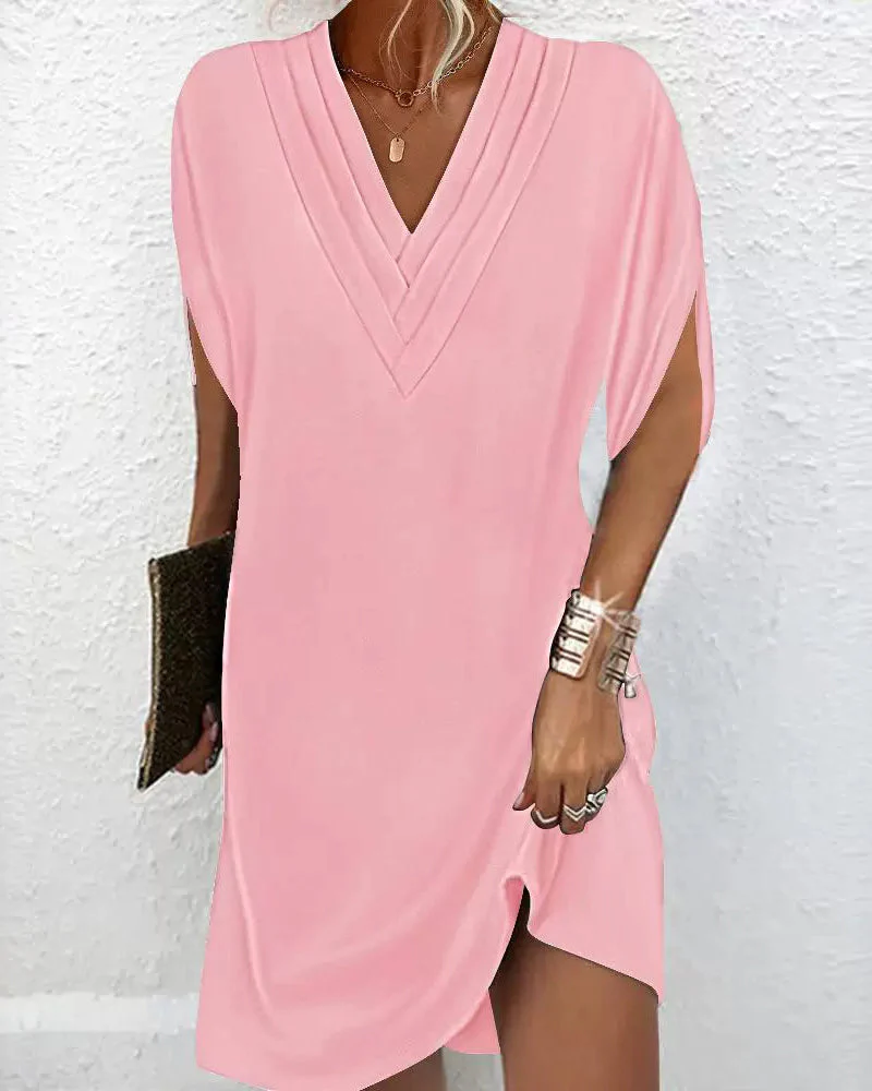 Amelia | Elegantes V-Ausschnitt Kleid - Image 7
