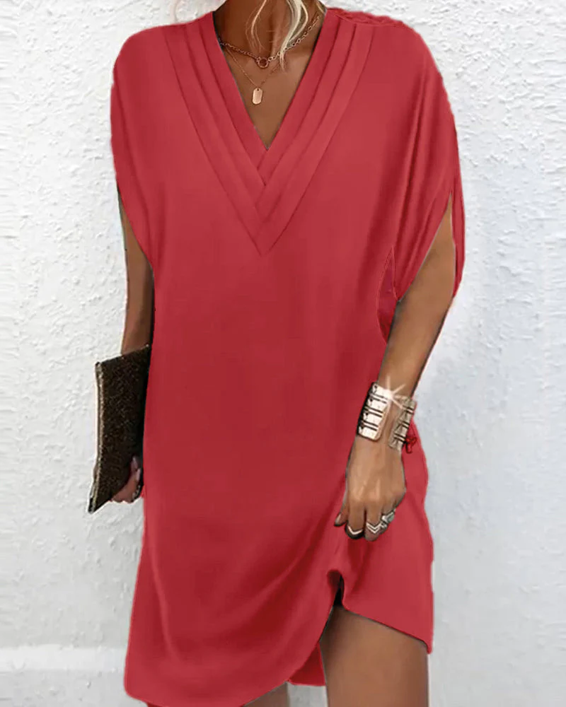 Amelia | Elegantes V-Ausschnitt Kleid - Image 8