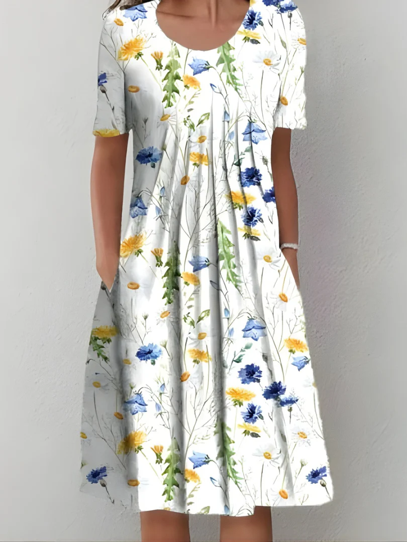Amelia - Plissiertes Softtouch-Kleid - Image 2