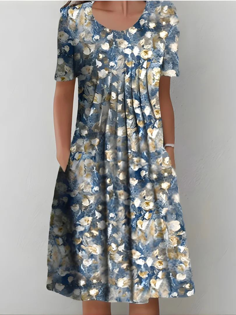 Amelia - Plissiertes Softtouch-Kleid - Image 3