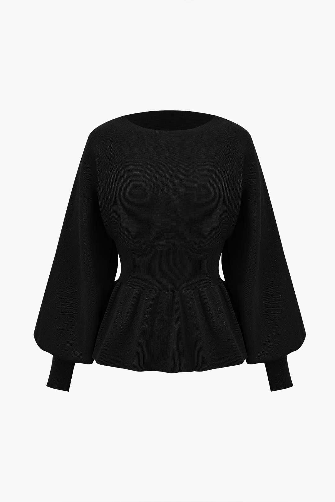Amelie | Elegantes Strick-Set mit Peplum-Top & Bleistiftrock - Image 6