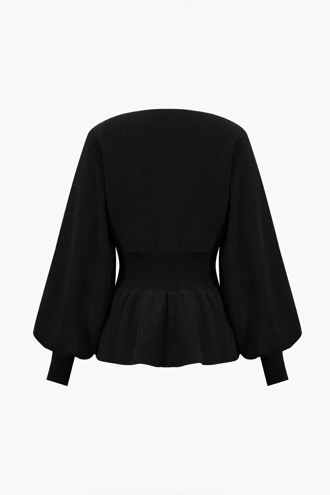 Amelie | Elegantes Strick-Set mit Peplum-Top & Bleistiftrock - Image 7