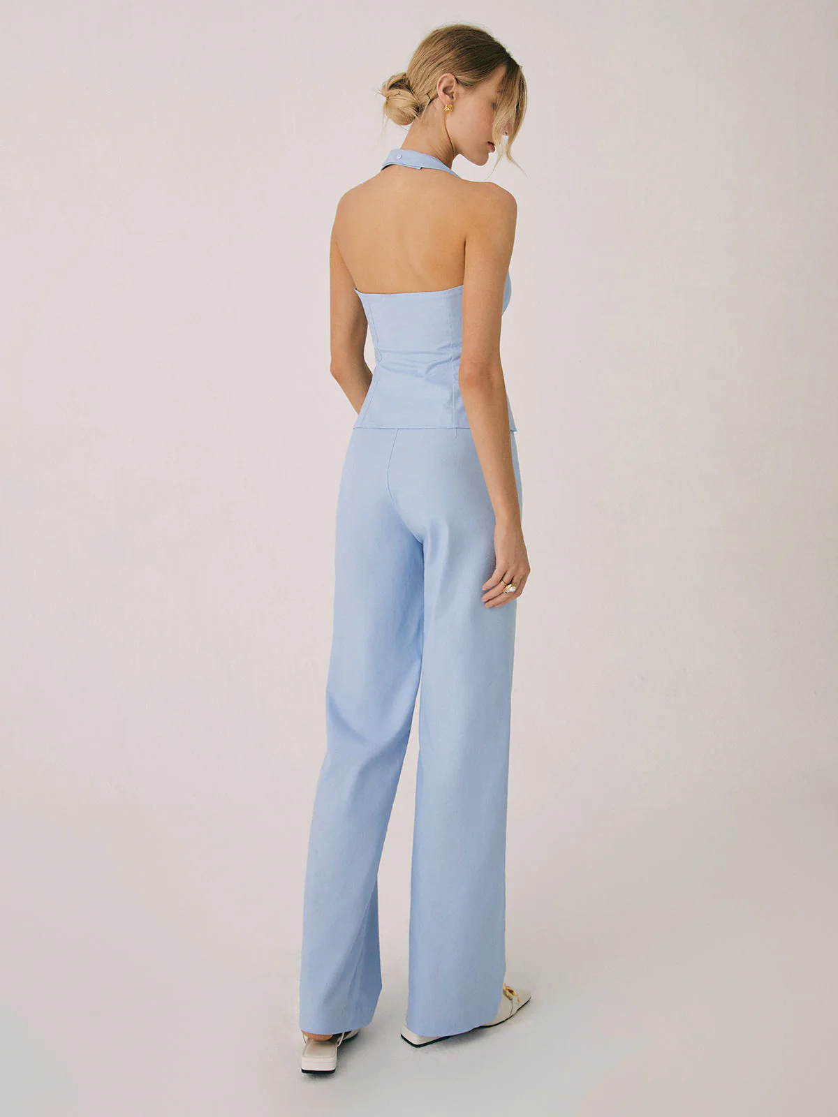 Amelie | Elegantes Zweiteiliges Set mit Weste & Weitbein-Hose - Image 2