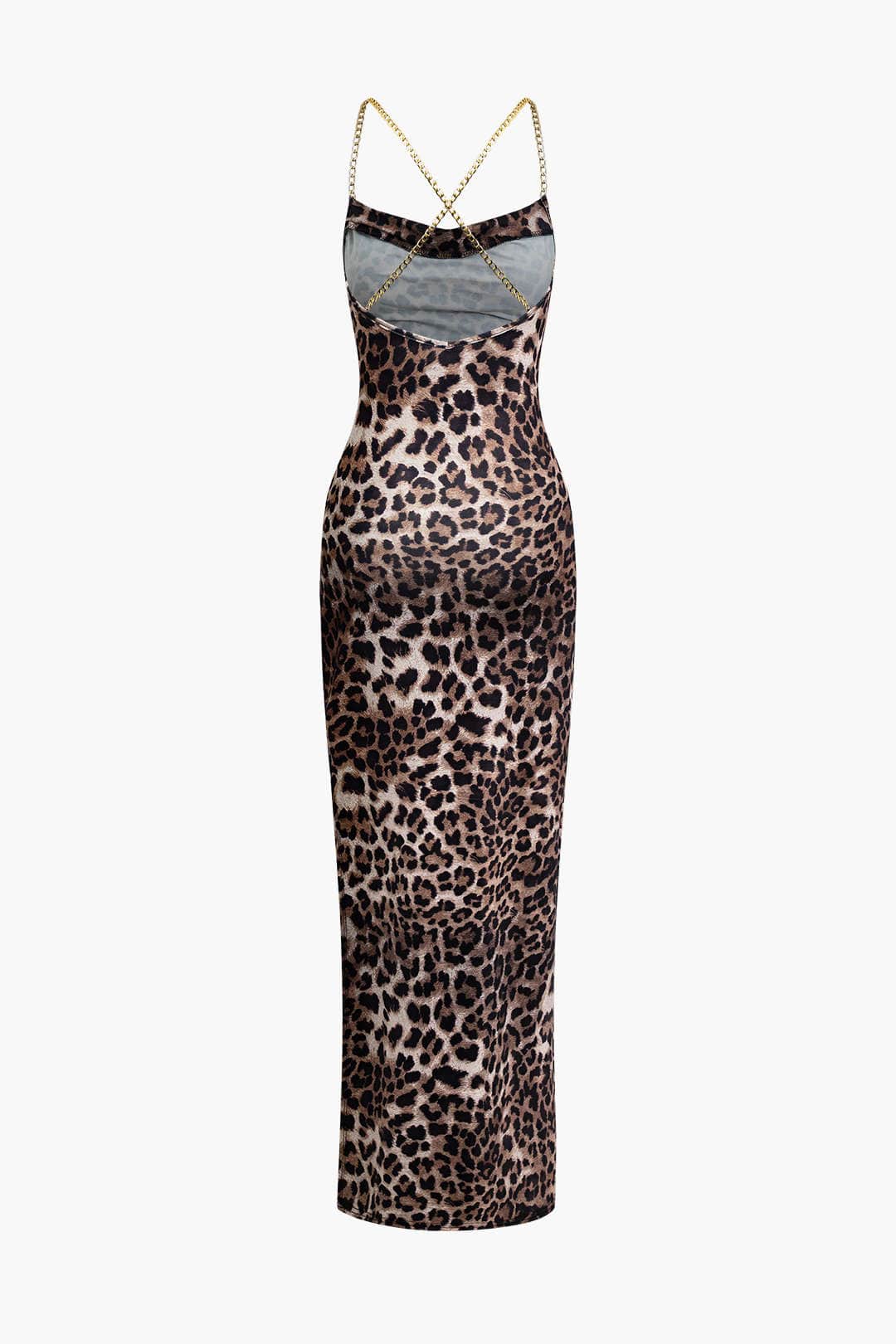 Amelie | Verführerisches Leopard-Maxikleid – Sinnlicher Look mit Beinschlitz - Image 2