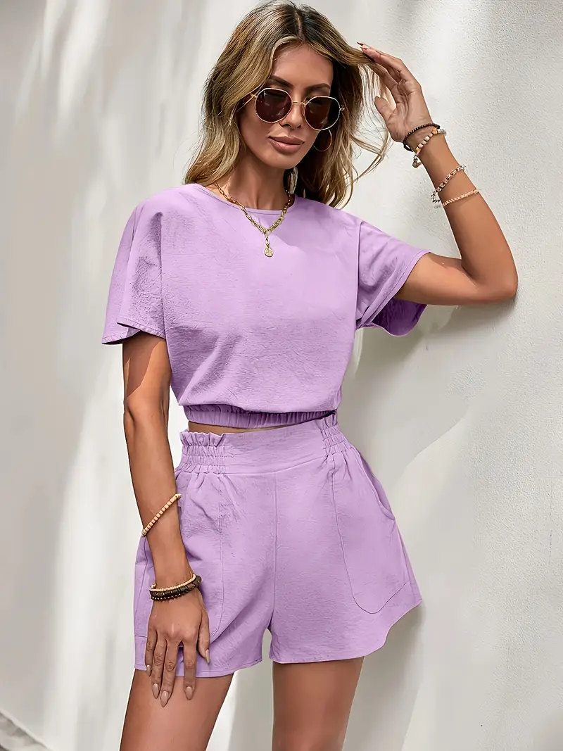 Aminna – Elegantes Top- und Shorts-Set - Image 29