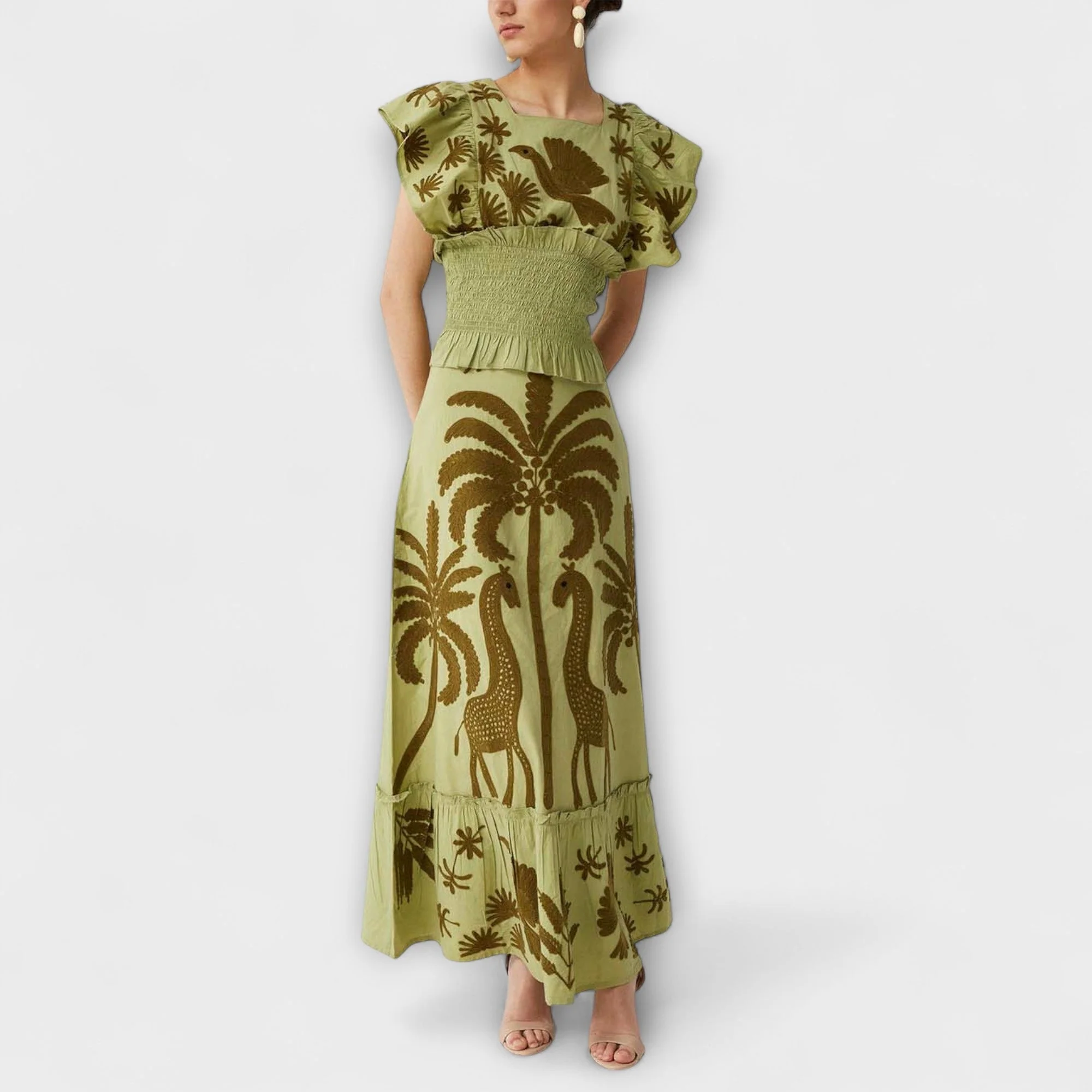 Amy - Elegantes Palmenkleid - Image 2