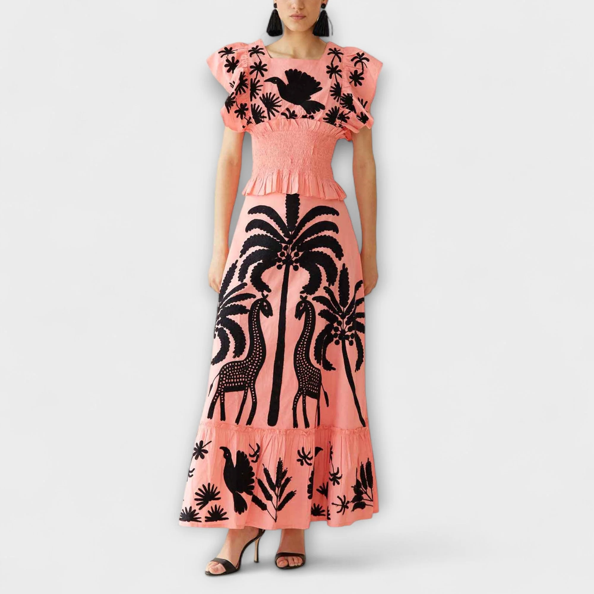 Amy - Elegantes Palmenkleid - Image 3