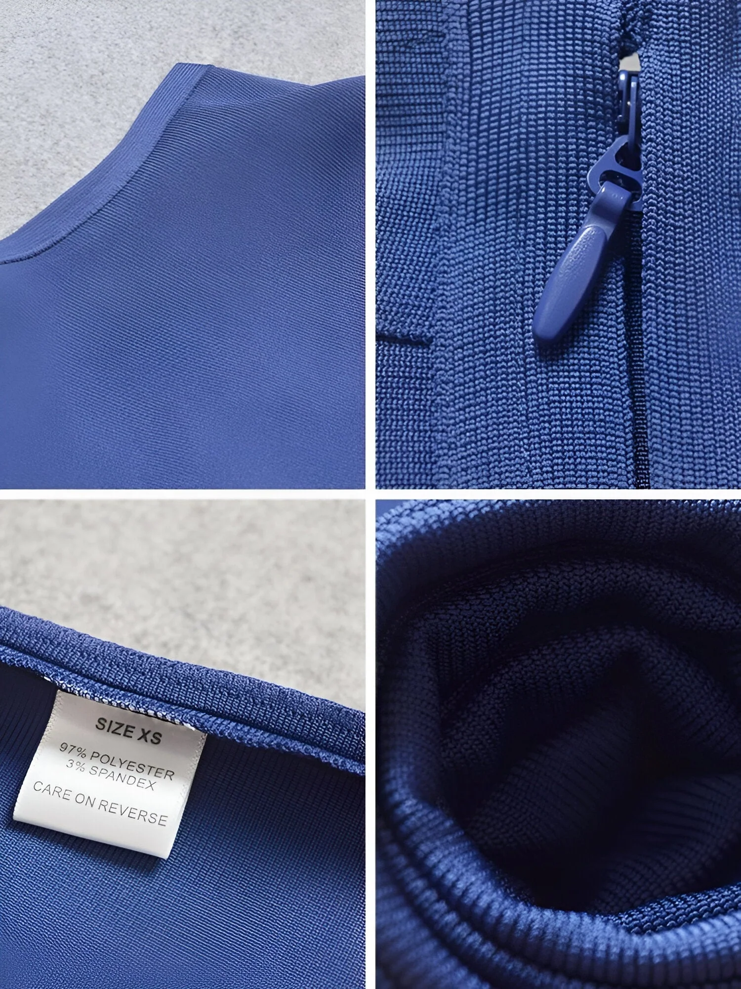 Anastasia | Elegantes Blaues Sommer Bandage Kleid - Image 2