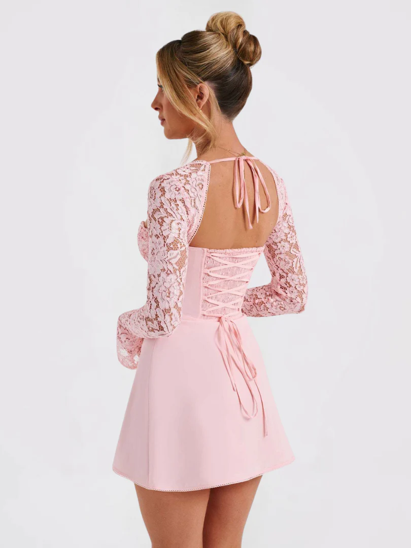 ANASTASIA  | Kurzes Spitzenkleid Elegant - Image 2