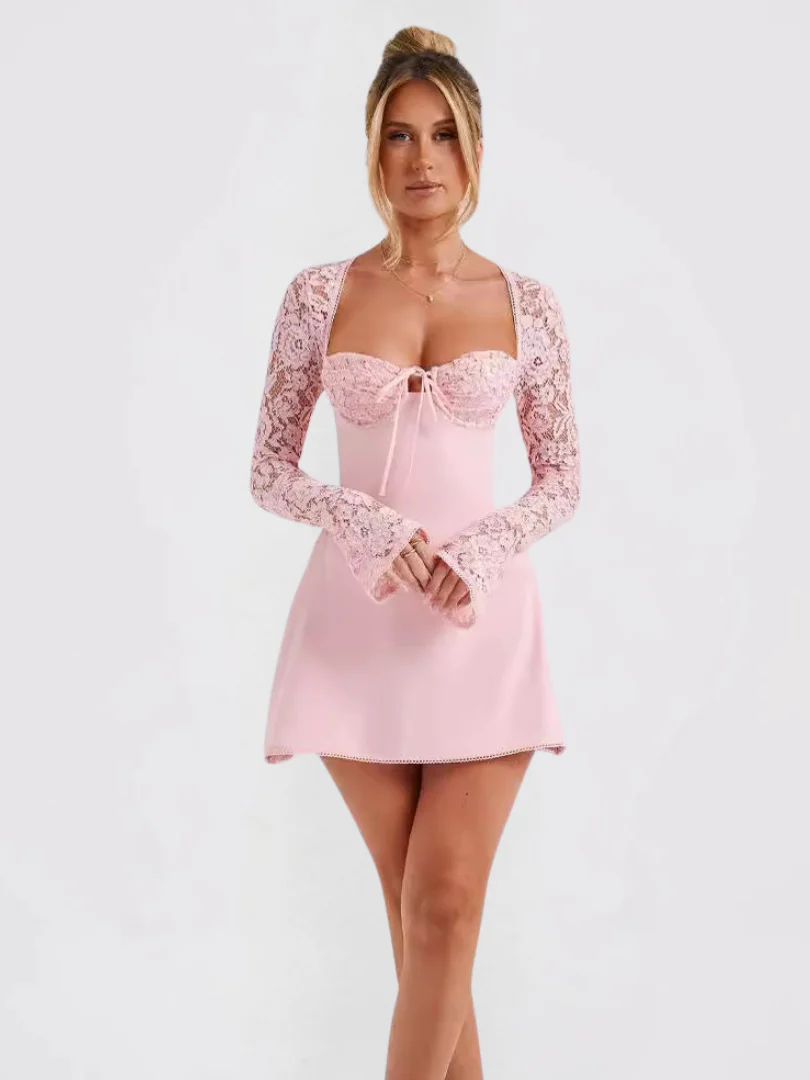 ANASTASIA  | Kurzes Spitzenkleid Elegant - Image 4