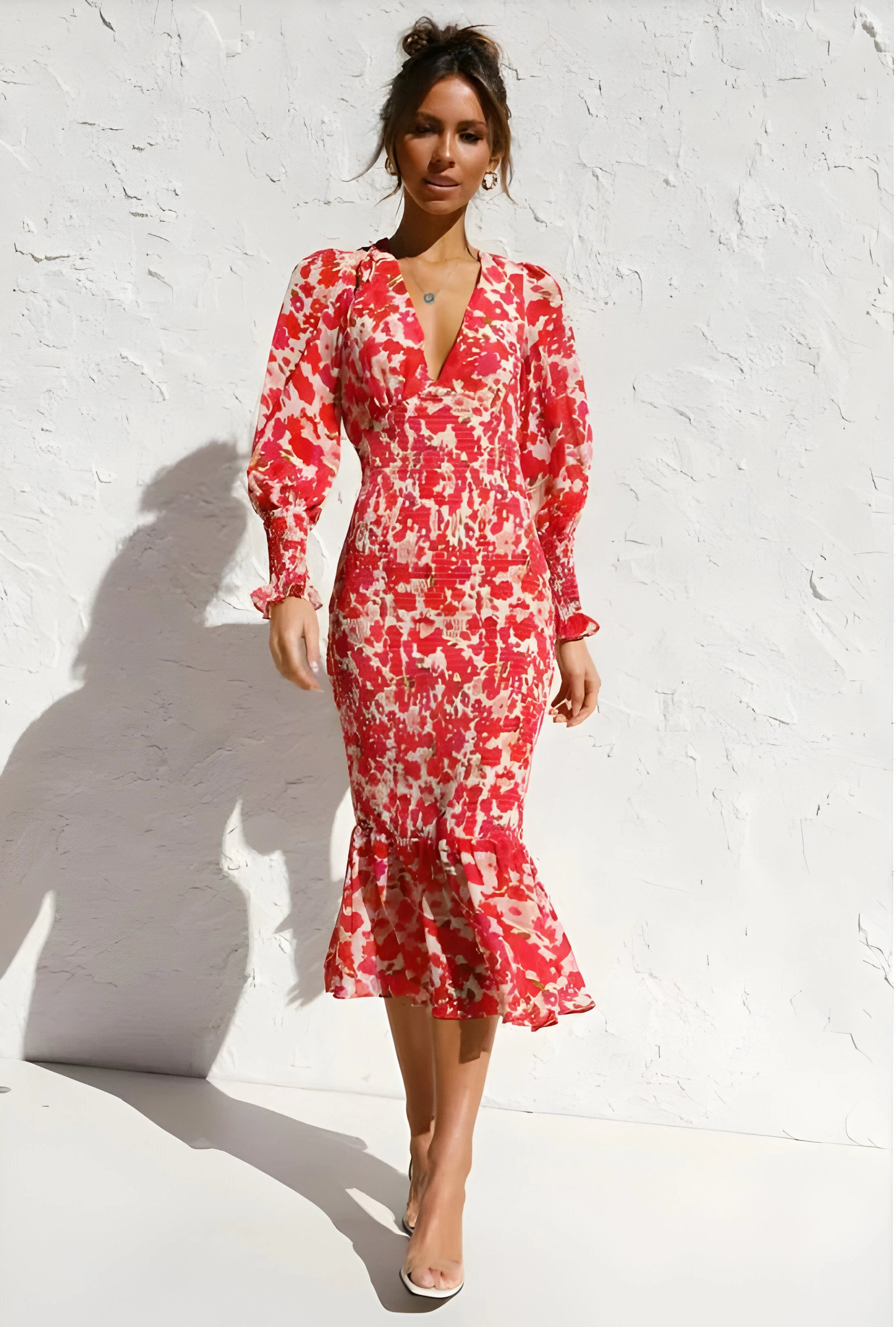 Andrea | Elegantes Damen Sommerkleid mit Druck - Image 5