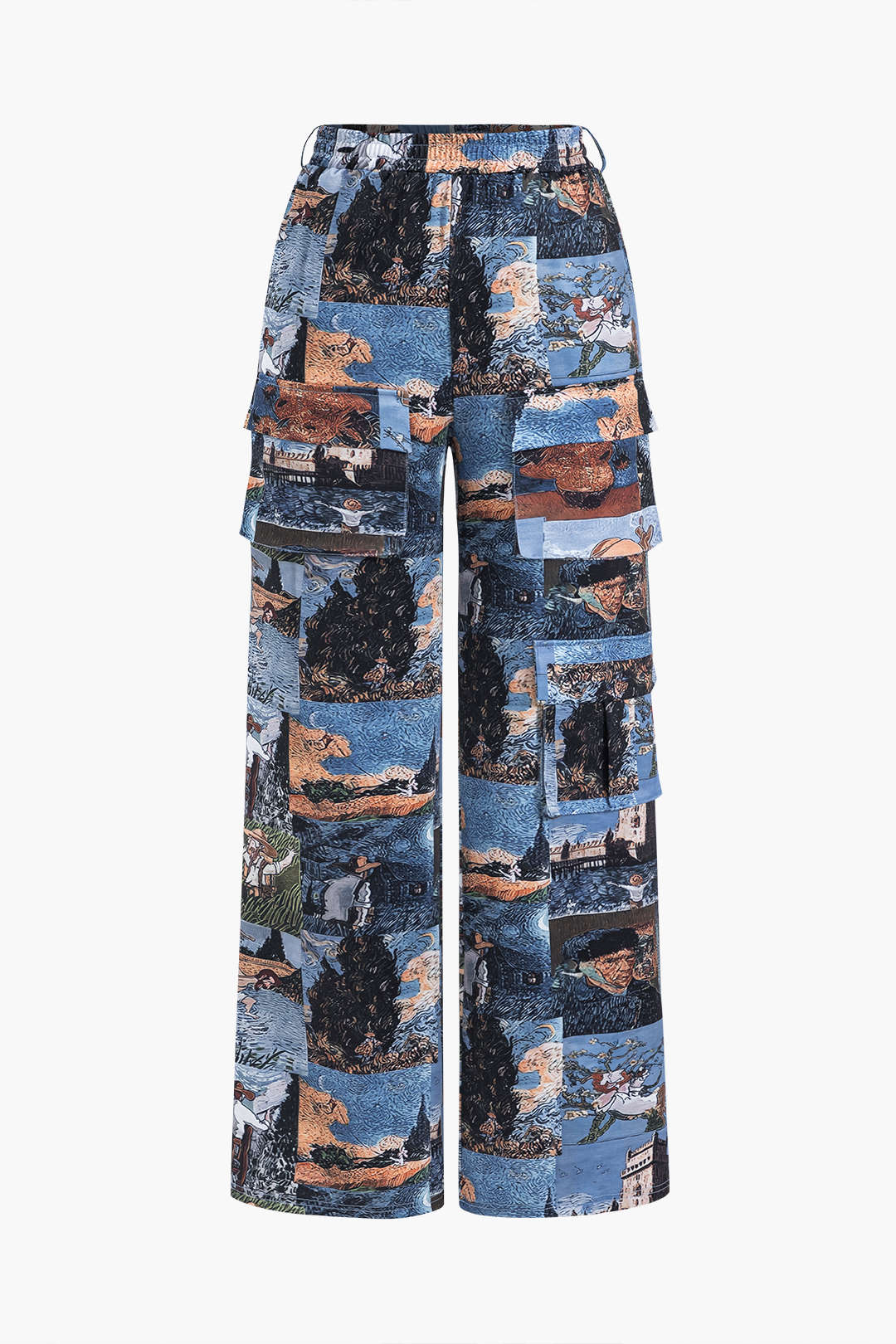 Andrea | Kunstvolle Corsage & Cargohose mit Retro-Print - Image 2