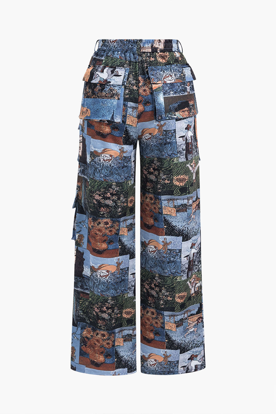 Andrea | Kunstvolle Corsage & Cargohose mit Retro-Print - Image 3