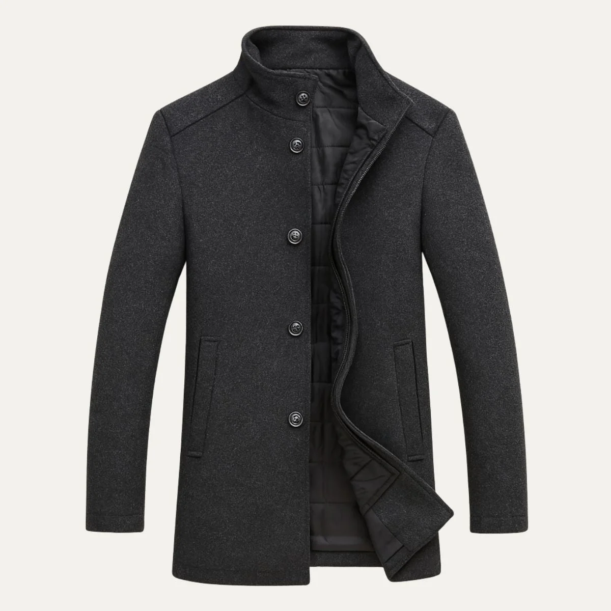 Andrés – Eleganter Herren Wintermantel mit Stehkragen - Image 10