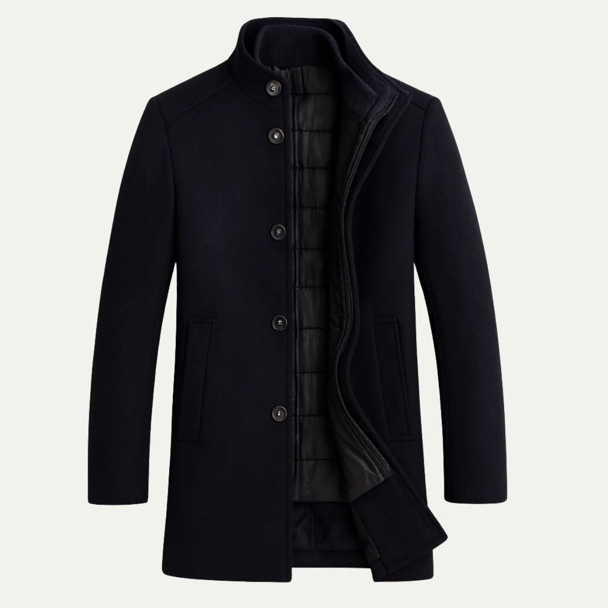 Andrés – Eleganter Herren Wintermantel mit Stehkragen - Image 11
