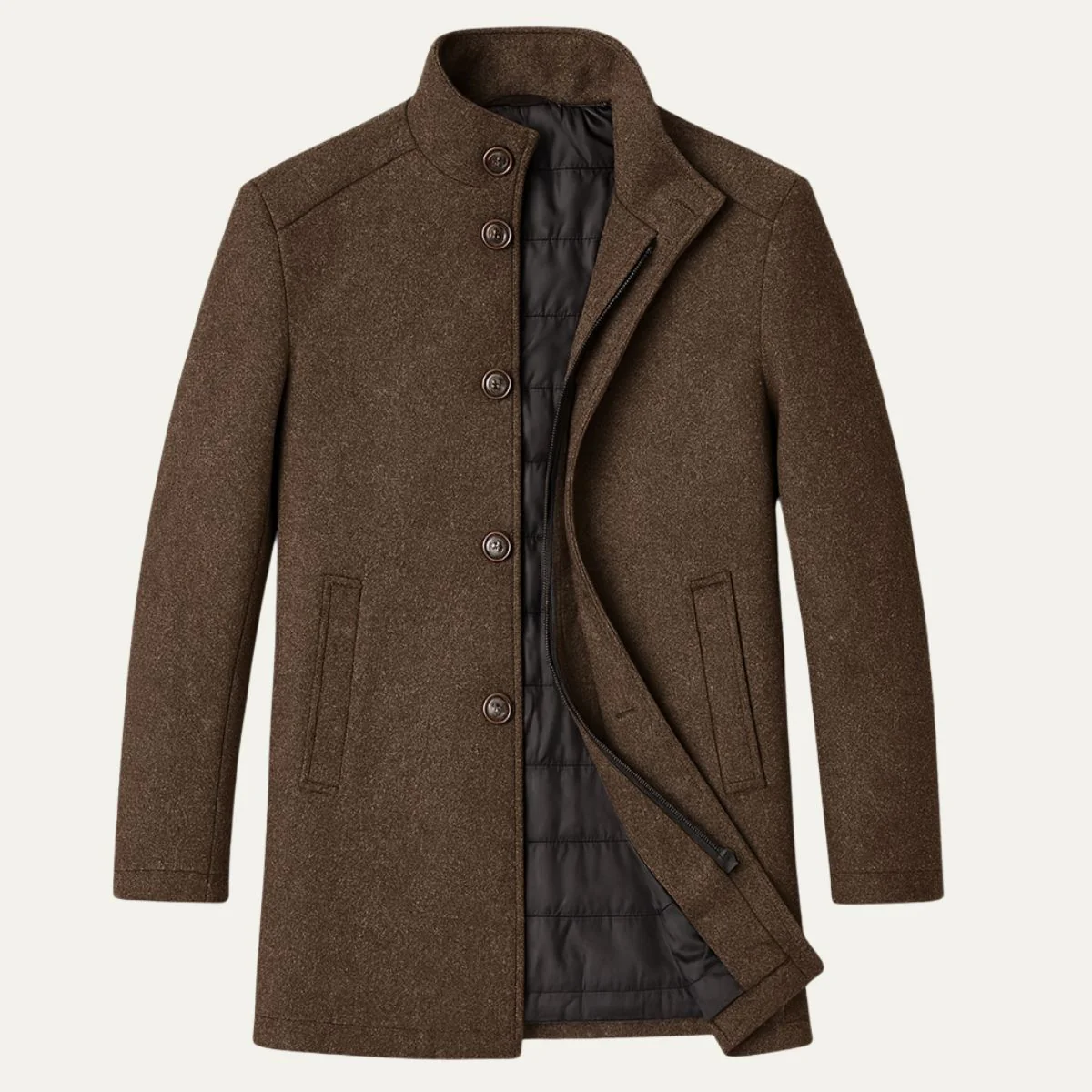 Andrés – Eleganter Herren Wintermantel mit Stehkragen - Image 9