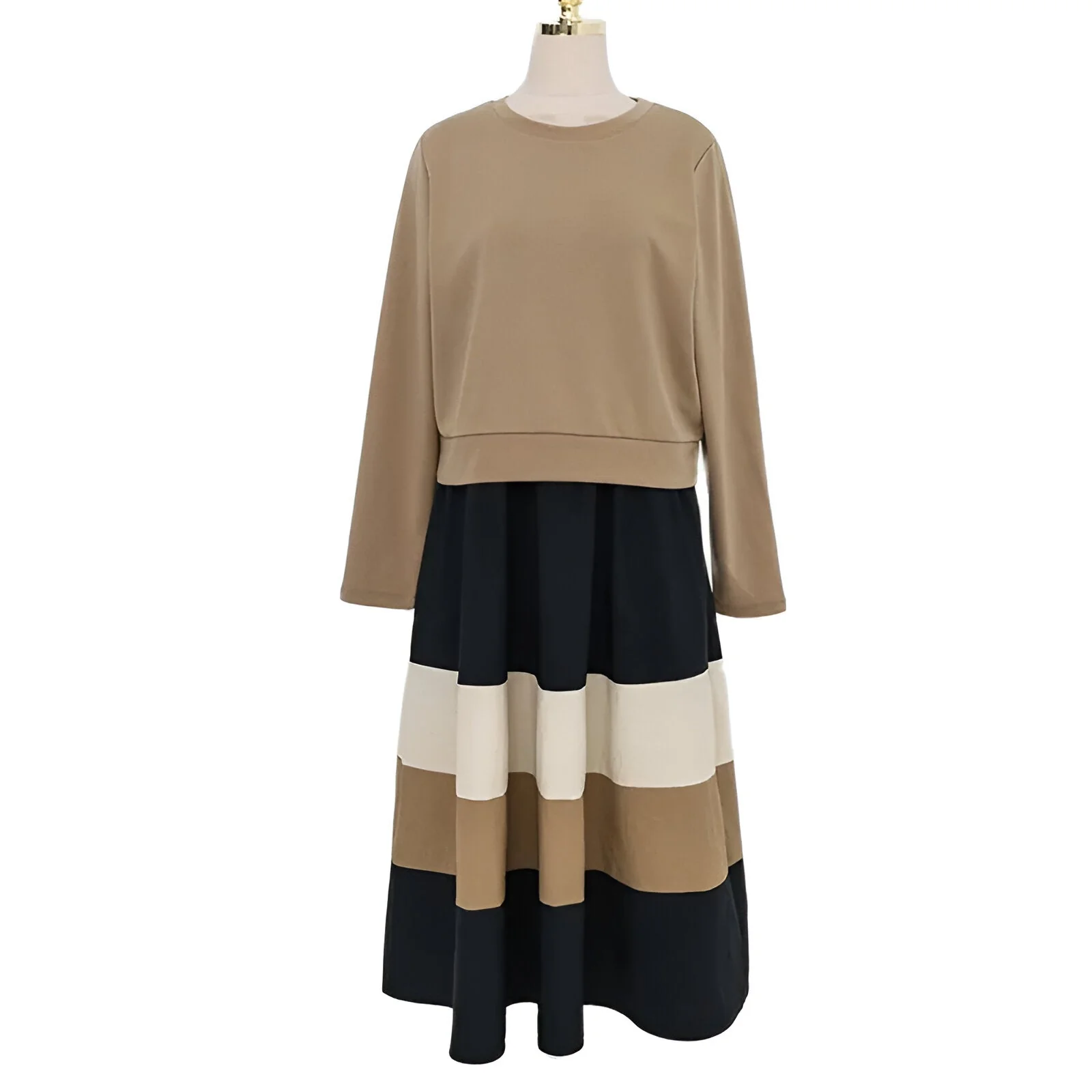 Anette | Bequemer Chic: Koreanisch inspiriertes Herbstkleid - Image 2