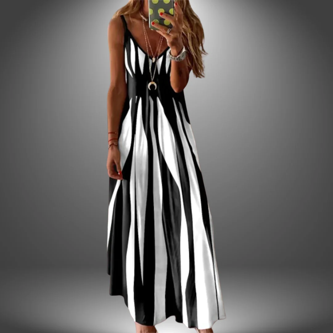 Angela | Langes, lässiges, handgefertigtes Kleid - Image 2